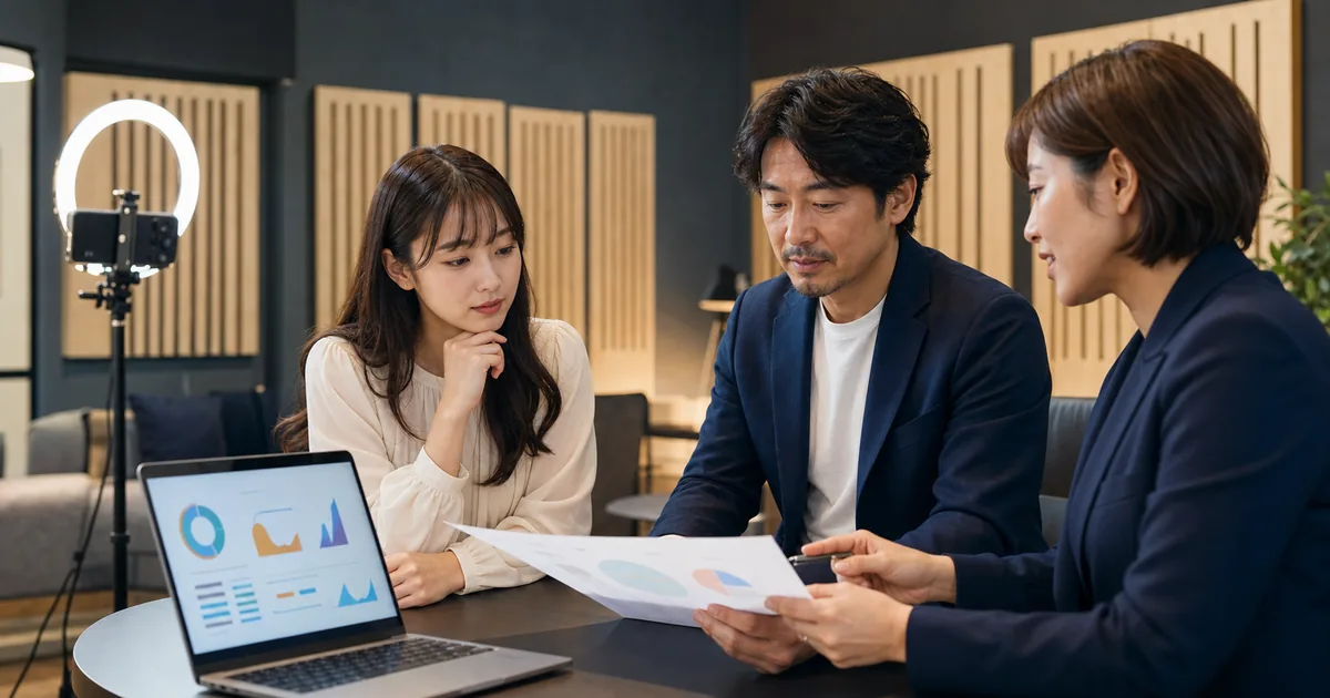 ライバー事務所のM&Aに向けて配信収益と契約承継を確認するライバー・経営者・M&A担当者